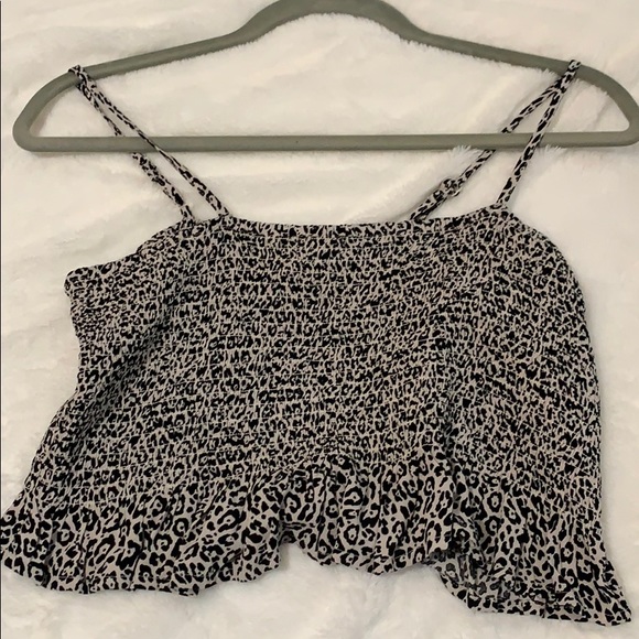 American Eagle leopard print Crop Top - Picture 1 of 1